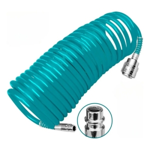 Manguera Espiral Para Compresor 10mts C/acople 6mm-8mm Total