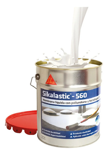 Membrana Liquida Sikalastic 560 Impermeabilizante 4 Kg Sika - Imagen 2