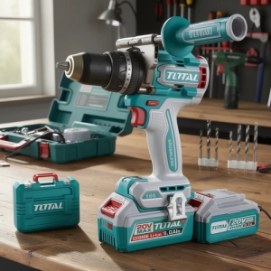 Taladro Percutor Y Atornillador Inalámbrico Total 20v 166nm
