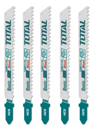 Set 5 Hojas P Sierra Caladora Tipo T Para Madera Tjsbt111c