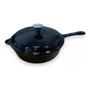 Wok Hierro Fundido Esmaltado Antiadherente 27cm 3 Lts