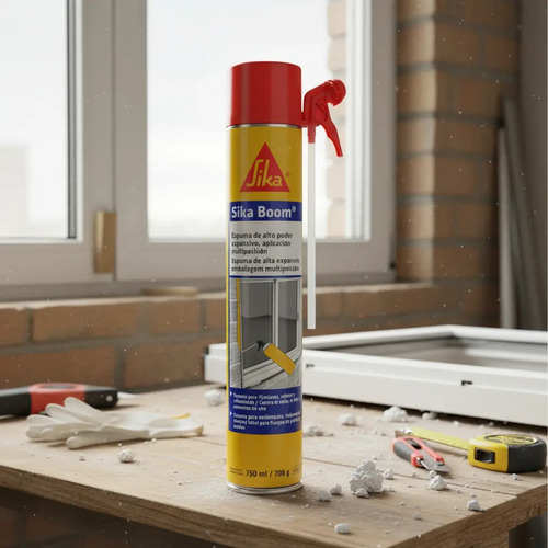 Espuma Expansiva De Poliuretano Para Relleno Sika Boom 750ml - Imagen 4