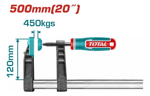 Prensa Sargento Tipo F Total 120x500mm Tht1321203 Industrial - Imagen 2