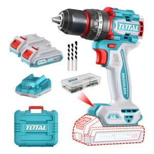 Taladro Atornillador 20v Percutor Total 66nm Motor Brushless