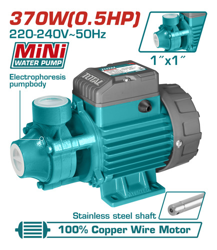 Kit Bomba Agua Periferica 1/2hp 370w + Automatico Total - Imagen 2