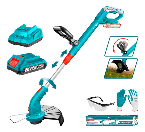 Bordeadora A Batería Litio 20v Total +bateria+cargador - Imagen 2
