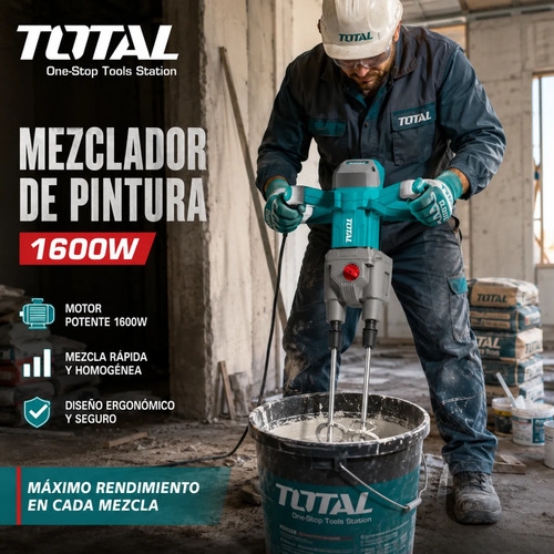 Mezclador Mixer 1800w Batidor Pintura Binda Total Td616006 - Imagen 2