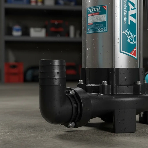 Bomba Pozo Negro Con Triturador 1500w 2hp Total Twp7150026 - Imagen 7