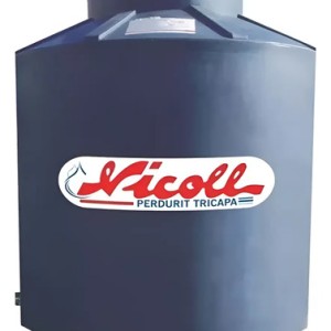 Tanque Para Agua Potable 1100l Nicoll Tricapa Perdurit Plus Gris