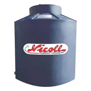 Tanque Para Agua Potable 1100l Nicoll Tricapa Perdurit Plus Gris