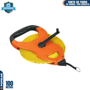 Cinta Metrica Truper 100 Metros Fibra De Vidrio Tfc-100me