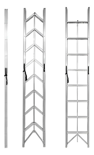 Escalera Aluminio Plegable Multiproposito 5 Esc 1.5m 150kg Blanco - Imagen 3