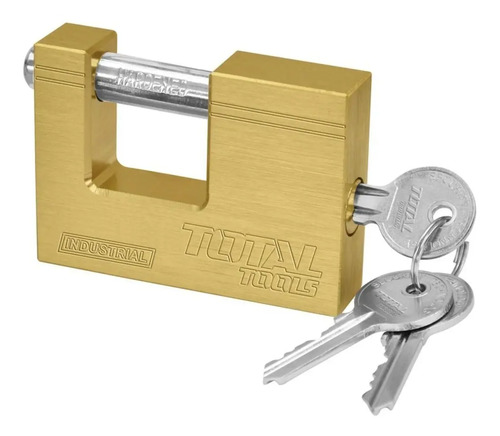 Candado Antipalanca Bronce Macizo 60mm Total Tlk32603 Elsue Dorado - Imagen 2