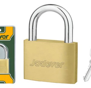 Candado De Bronce Dorado Jadever Con 3 Llaves Para Exterior