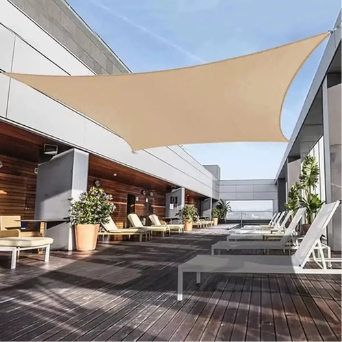 Lona Toldo Vela Rectangular Malla Sombra Filtro Uv 3x5 Mt Dorado - Imagen 4