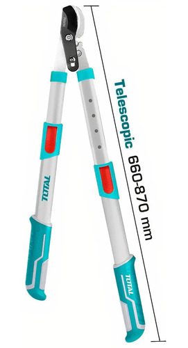 Tijera De Poda Total Mango Telescópico, 66-87cm, Máximo Corte 40mm, Línea Industrial - Thts1527416 Turquesa - Imagen 2