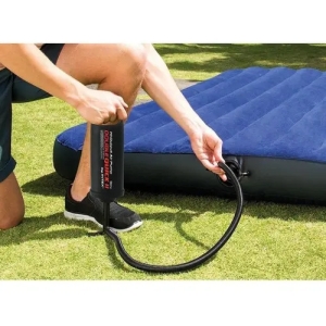 Bomba De Aire Manual Double Quick Medium - Intex 68614, Color Negro