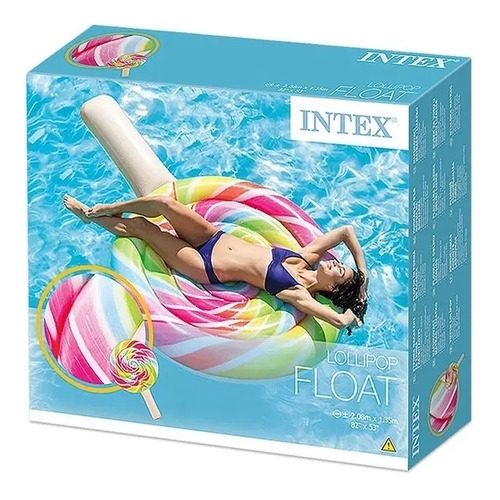 Colchoneta Inflable Intex Paleta Chupetin 208 X 135 Cm - Imagen 5
