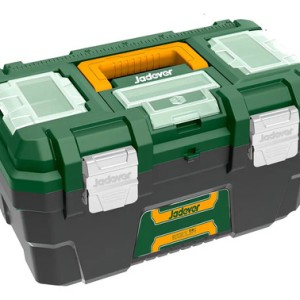 Caja Plastica De Herramientas 19 Broche Metalico Jadever Color Verde