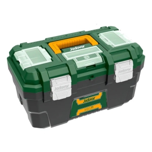 Caja Plastica De Herramientas 19 Broche Metalico Jadever Color Verde