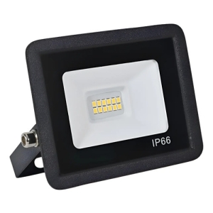 Foco Reflector Led 10w Luz Fria Blanca 6500k Intemperie Ip66 Blanco Blanco Frío