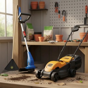 Corta Césped 1200w + Bordeadora 220v + Regalos Naranja Oscuro