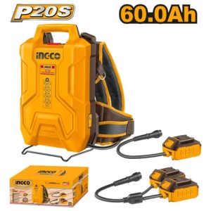 Bateria Mochila Litio-ion 60.0ah 20v P20s Ingco Fbli241110