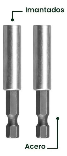 Soporte Para Puntas Taladro 2 Piezas Jadever 60mm 1/4 - Imagen 4