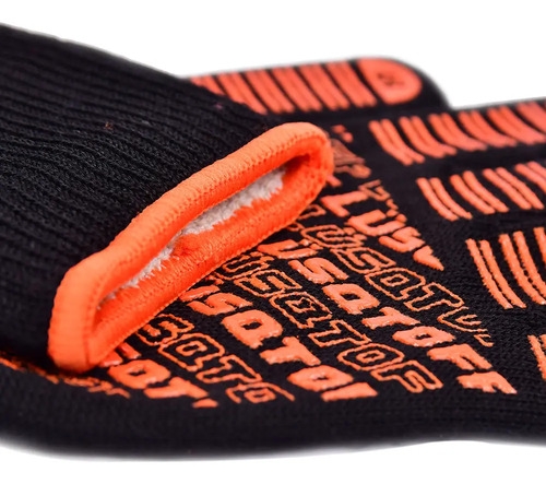 Guantes Resistentes Al Calor 400°c Lusqtoff Grcl800-10 Negro - Imagen 3