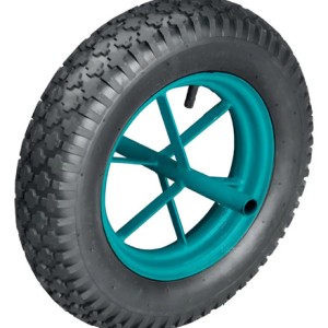 Rueda Inflable Neumatica P/carretilla 16 130kg Total Turquesa
