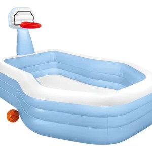 Piscina Inflable Tablero Y Pelota 57183 Intex Celeste