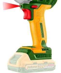 Atornillador De Impacto 1/4 170n +bat Y Carg Jadever Color Verde Frecuencia 50