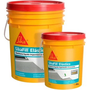 Pintura Membrana Liquida Sikafill Elastico 20 + 4 Kg Elsue Blanco Mate