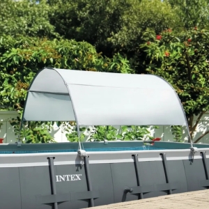Toldo Sombrilla Para Piscina Con Protección Uv50 Intex 28054 Blanco