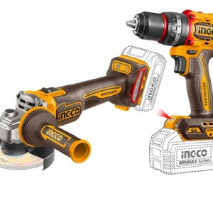 Kit Combo Ingco 20v Amoladora 115mm + Taladro Percutor 66nm