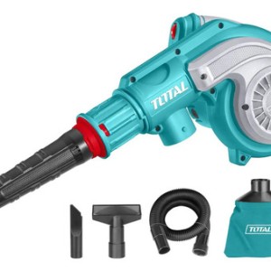Sopladora Y Aspiradora Total 800w Industrial - Velocidad Variable - Con Bolsa Recolectora Y Accesorios - Tb8036 Turquesa