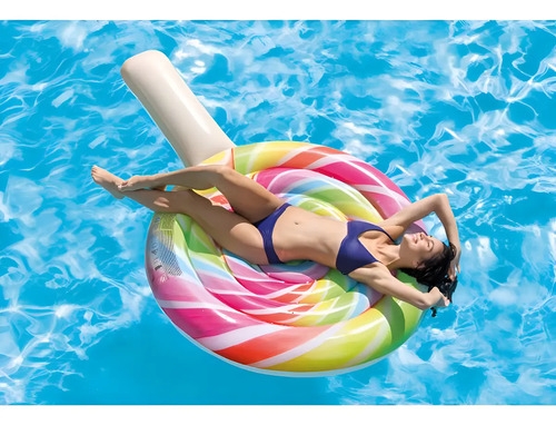 Colchoneta Inflable Intex Paleta Chupetin 208 X 135 Cm