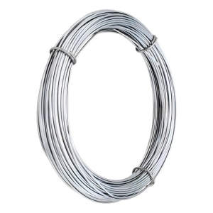 Rollo De Alambre Galvanizado Por 1kg Calibre 16 Plateado