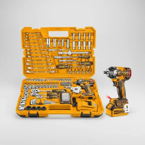 Set 152 Herramientas Ingco Combinada Llave De Impacto 500nm Color Naranja - Imagen 6