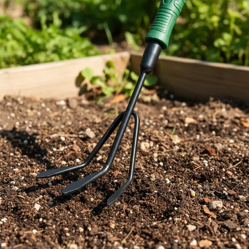 Herramientas Pala De Jardín Rastrillo Pala De Trasplantar Rastillo De 3 Patas Para Jardín - Imagen 3