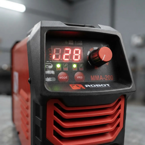 Soldadora Inverter 2 En 1 Mma Y Tig 200a Vrd Robot Digital Rojo - Imagen 2