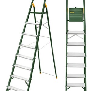 Escalera Aluminio 8 Escalones Jadever Jdld1h08 Color Plateado