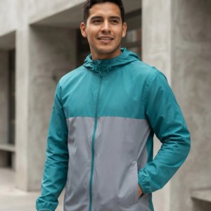 Campera Impermeable Total Talle Xl Elsue Azul Petróleo Xl Liso