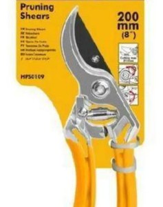 Tijera De Poda 8 Pulgadas Ingco Diámetro De Corte 12 Mm