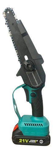 Mini Motosierra 21v 6 Pulgadas Con 2 Baterias Maletin Azul Claro - Imagen 2