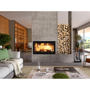 Calefactor A Leña Metávila Viena 2200ins De Alto Rendimiento Para 300 M²
