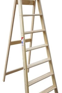 Escalera De Madera Familiar 8 Escalones 1.88mts  Madera
