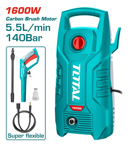 Hidrolavadora Total 1600 W 140 Bar Tgt11336 Turquesa 50/60hz - Imagen 2