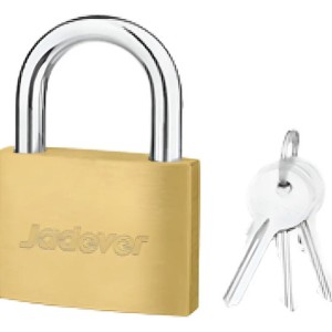 Candado De Bronce Laton De 30mm Con 3 Llaves Jadever Color Dorado Oscuro