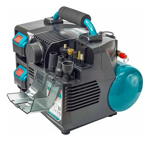 Compresor Inalambrico Sin Aceite Total 6 Litros 120psi 40v Turquesa 50 Hz Monofásica - Imagen 3